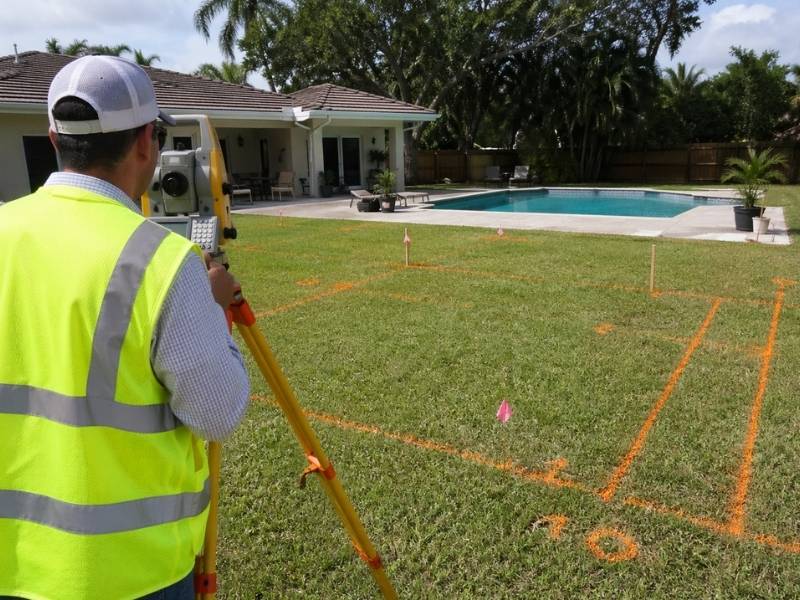 Survey for fence projects near pools and setbacks